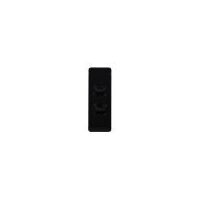 Switch Architrave 2 Gang 16AX 20A 250V Leopard Black Trader