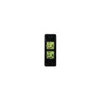 Switch Architrave 2 Gang 16AX 20A 250V Leopard Black Trader