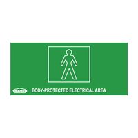 Body Protected Area Sign Trader