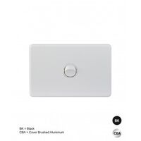 Switch Vertical 2 Gang 10AX 250V IP66 Puma White Trader