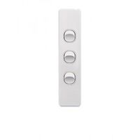 Switch Vertical 2 Gang 10AX 250V IP66 Puma White Trader