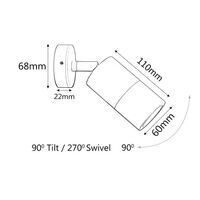 SINGLE ADJUSTABLE WHITE