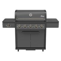 Pro 5B BBQ With Side Burner LP Black Matte Coleman