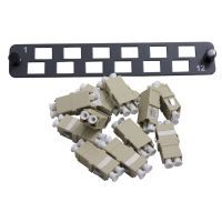 24F Flat Fibre Panel Kit LC Duplex OM1 Ports 1-12 MSS Data