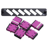 12F Flat Fibre Panel Kit SC Duplex OM4 Ports 13-24 MSS Data