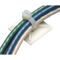 Cable Tie Mount 19mm Self Adhesive Natural Pack of 1000 Ty-Rap