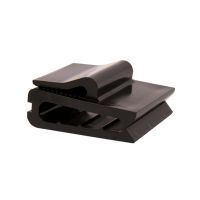 Acetal Edge Clip 4 Cable U Style Black Pack of 50 Ty-Rap
