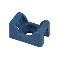 Detectable PP Screw Mount Base 17x11mm Blue Pack of 100 Ty-Rap