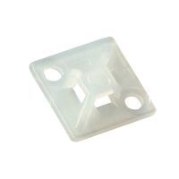 Cable Tie Mount 2-Way 29mm Self Adhesive Natural Pack of 100 Ty-Rap