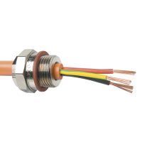Cable Gland 1/2in 26TPI 1-6mm Nickel Plated Brass Nicote