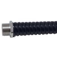 Liquid Tight Conduit Connector Straight Fixed M40 NP Brass Cabac