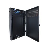4RU Vertical Wall Mount Cabinet Vented Door 800mm Depth Redback