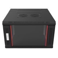 6RU Single Section Wall Mount Rack 450mm Deep Redback
