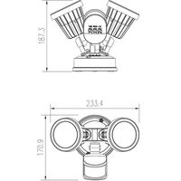 ZIP LED DOUBLE SENSOR WHITE