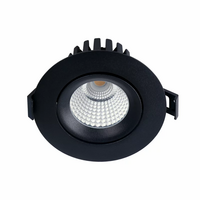 GIMBLE DEEP RECESSED 10W DOWNLIGHT BK TC