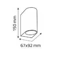 WALL LIGHT ALUMINIUM MATT BK