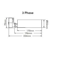 15W TRACK LT 5 CCT CHANGEABLE BK
