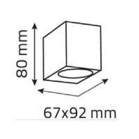 WALL LIGHT ALUMINIUM MATT BK