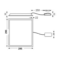LED PANEL 10W 300X300 TC
