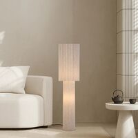Floor Lamp 2 Light E27 Foot Switch 1400mm Black Alcona Telbix