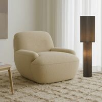 Floor Lamp 2 Light E27 Foot Switch 1400mm Black Alcona Telbix