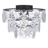 Batten Fix Light B22 300mm Black Clear Acrylic Alison Telbix