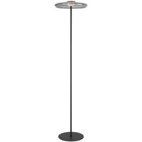 Floor Lamp LED 12W 3000K Dimmable Brass Matt Opal Amity Telbix