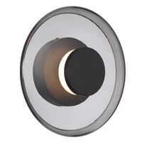 Wall Light LED 8W 3000K 250mm Black Sand Smoke Amity Telbix