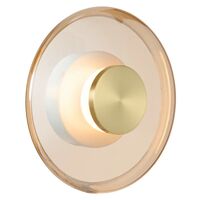 Wall Light LED 8W 3000K 250mm Brass Matt Amber Amity Telbix