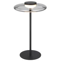 Table Lamp LED 8W 3000K Dimmable Black Sand Smoke Amity Telbix