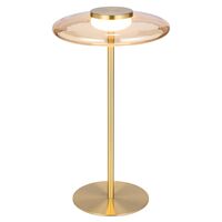 Table Lamp LED 8W 3000K Dimmable Brass Matt Opal Amity Telbix