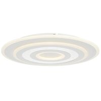 Oyster Light LED 40W Tri-Colour Dimmable 500mm White Arema Telbix