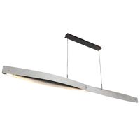 Pendant Light LED 80W 3000K 2400mm Cracked Black Arezzo Telbix