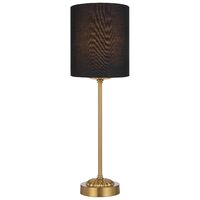 Table Lamp E27 Inline Switch Antique Gold Black Argos Telbix