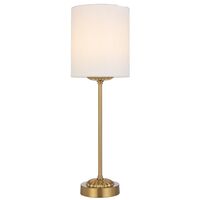 Table Lamp E27 Inline Switch Antique Gold Ivory Argos Telbix