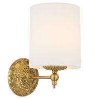 Wall Light E27 Antique Gold Black Argos Telbix