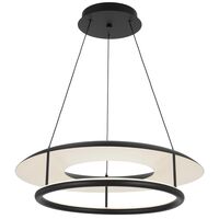 Pendant Light LED 26W Tri-Colour 620mm Black Sand Ariva Telbix