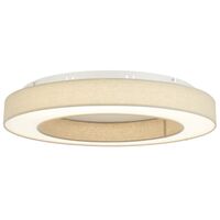 Oyster Light LED 56W Tri-Colour Dimmable 700mm Beige Astana Telbix