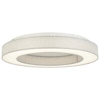 Oyster Light LED 56W Tri-Colour Dimmable 700mm Grey Astana Telbix