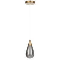 Pendant Light LED 4W 3000K 100mm Antique Gold Smoke Atico Telbix