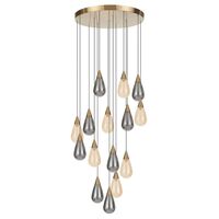 Pendant Light 15 Light LED 45W 600mm Antique Gold Atico Telbix