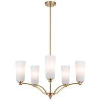 Pendant Light 5 Light E27 690mm Black Alabastro Brevan Telbix