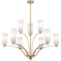 Pendant Light 9 Light E27 990mm Black Alabastro Brevan Telbix