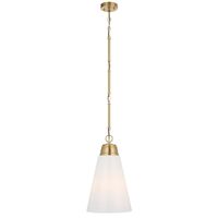 Pendant Light E27 288mm Antique Gold Opal Brine Telbix