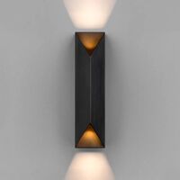Wall Light LED 6W 3000K IP44 Matt Black Chaska Telbix