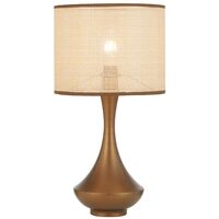 Table Lamp E27 Inline Switch Black Natural Claris Telbix