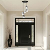 Pendant Light 5 Light LED 16W 4000K Black Smoke Crevil Telbix