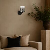 Wall Light LED 4W 4000K Black Smoke Crevil Telbix