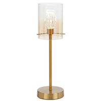 Table Lamp LED 4W 4000K Antique Gold Amber Crevil Telbix