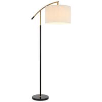 Floor Lamp Base Only E27 Foot Switch Black Marble Gold Cruz Telbix